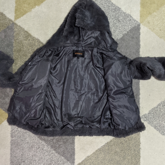 Charcoal Coat w/ Hood - Size S - Picture 2 of 4
